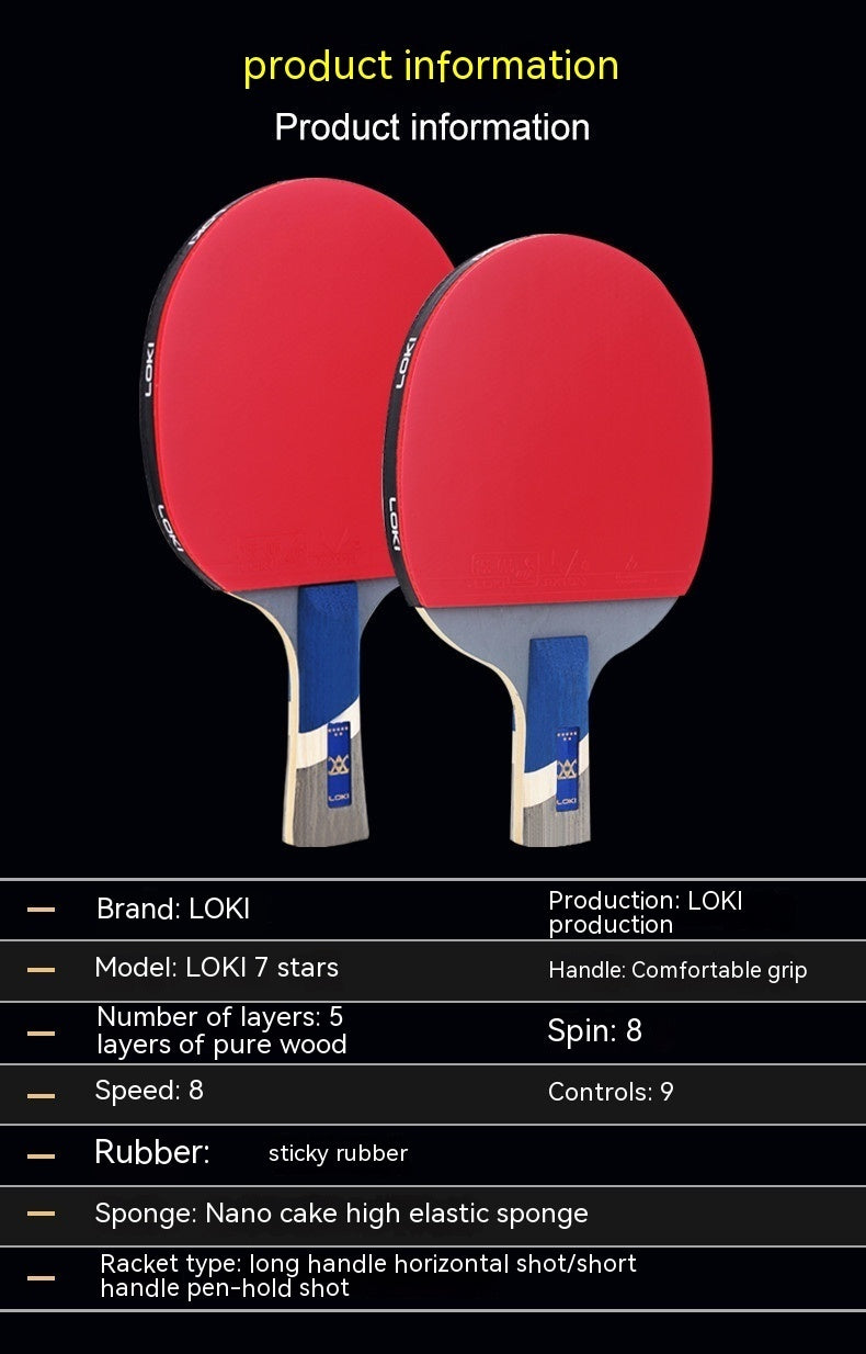 Table Tennis Rackets High-grade Carbon Baseboard Finished Racket Competition