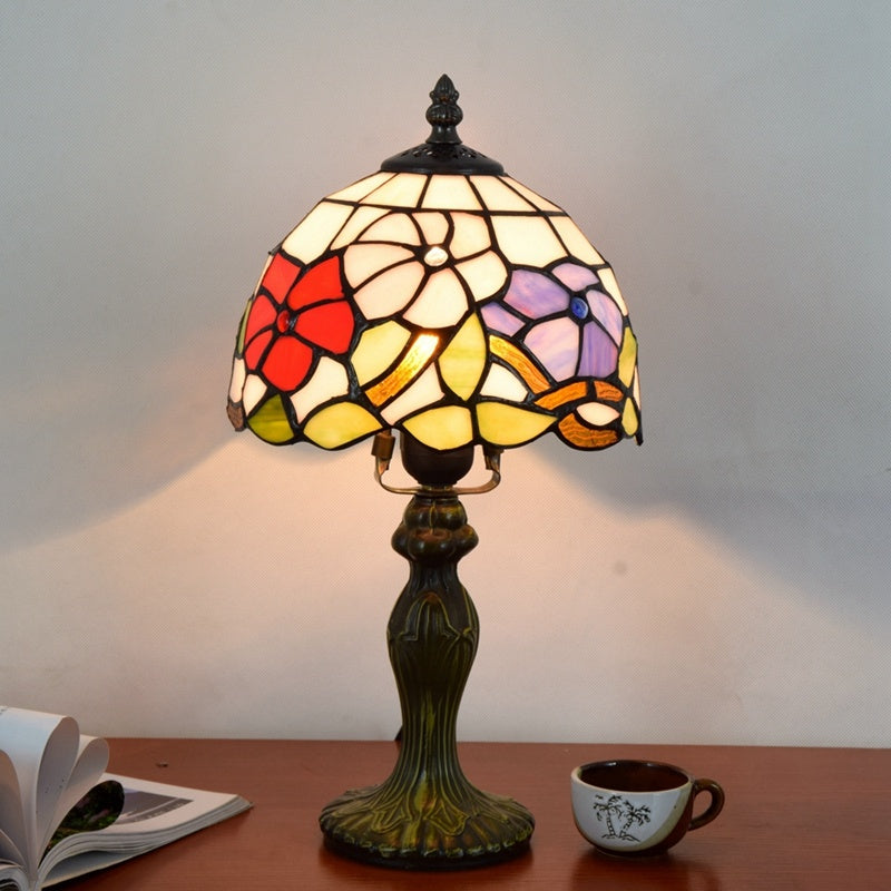 Stained Glass Retro Bar Bedroom Bedside Table Lamp