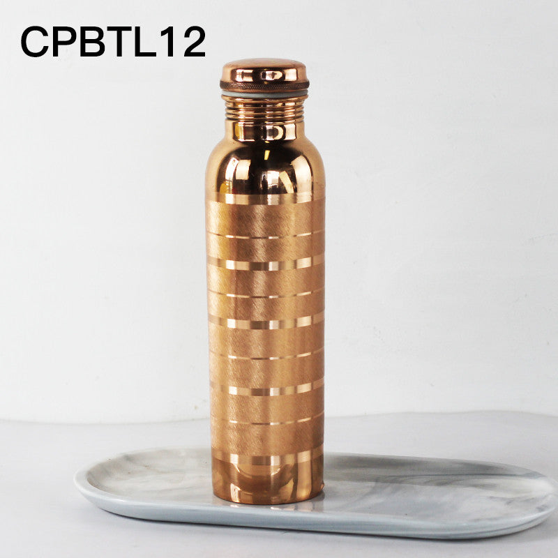 Handmade Brass Water Bottle Portable Cold Kettle