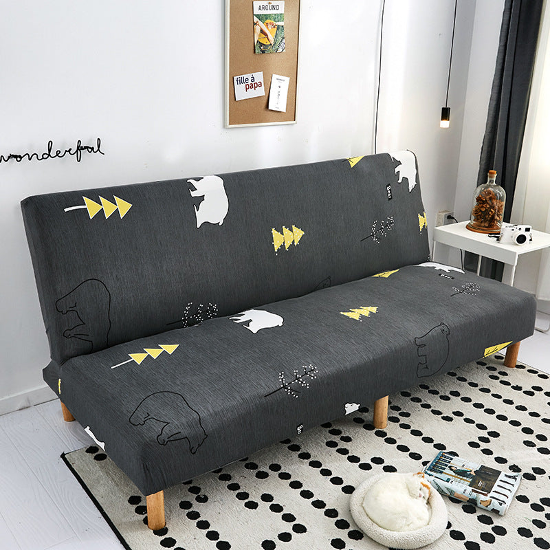 No Armrest Stretch Sofa Cover All-inclusive Folding Sofa Bed Cover