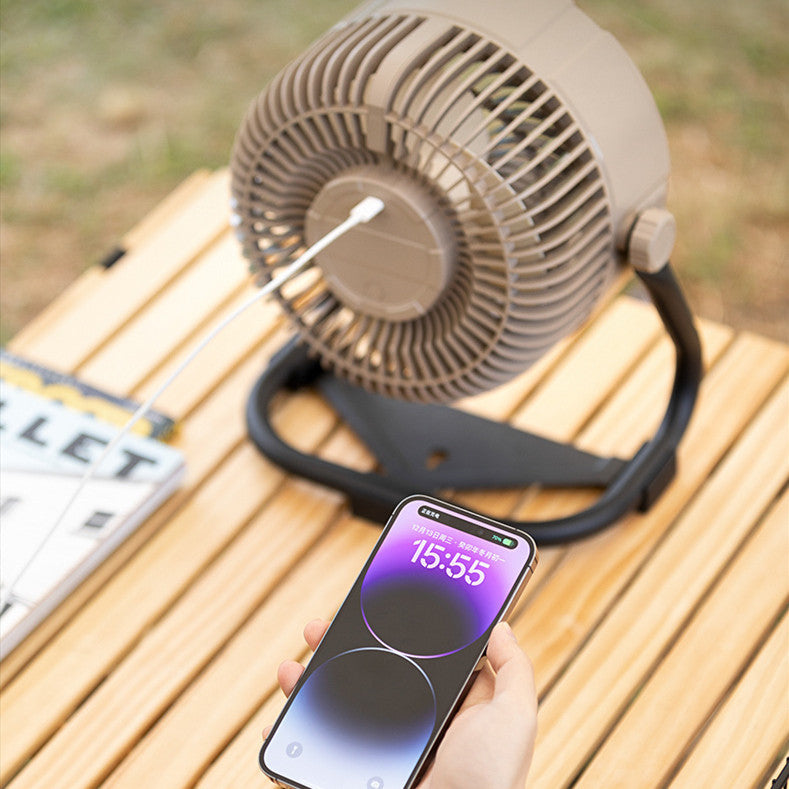 Éclairage de camping en plein air, ventilateur de bureau USB