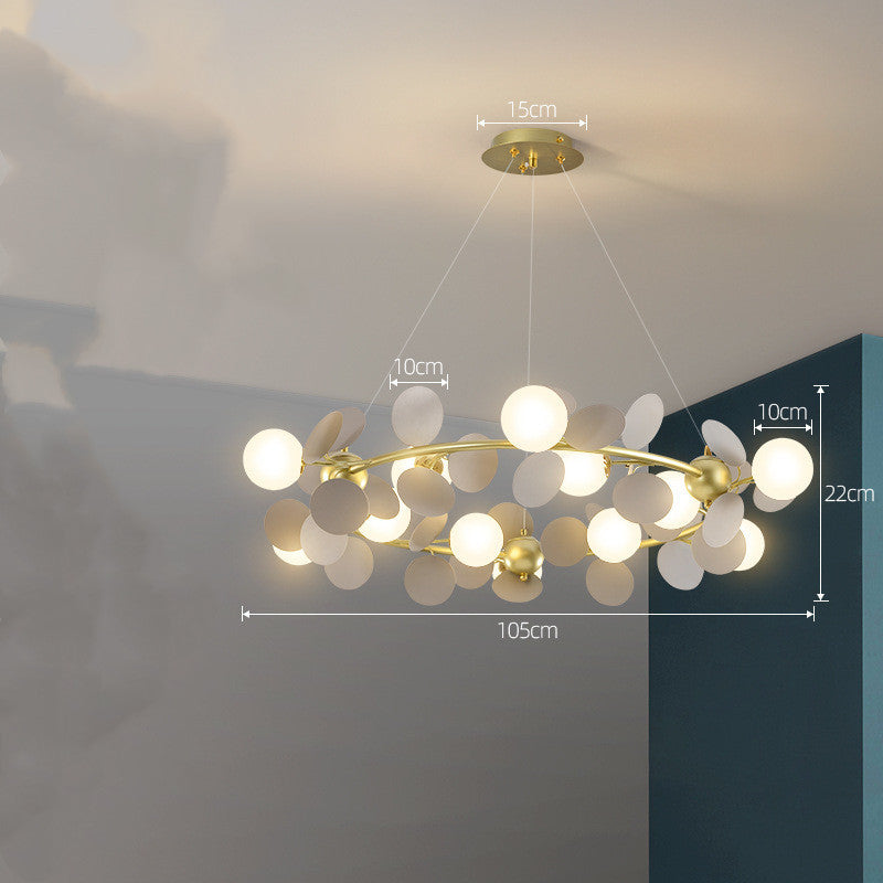 Lustre nordique moderne minimaliste, éclairage de chambre à coucher pour salon