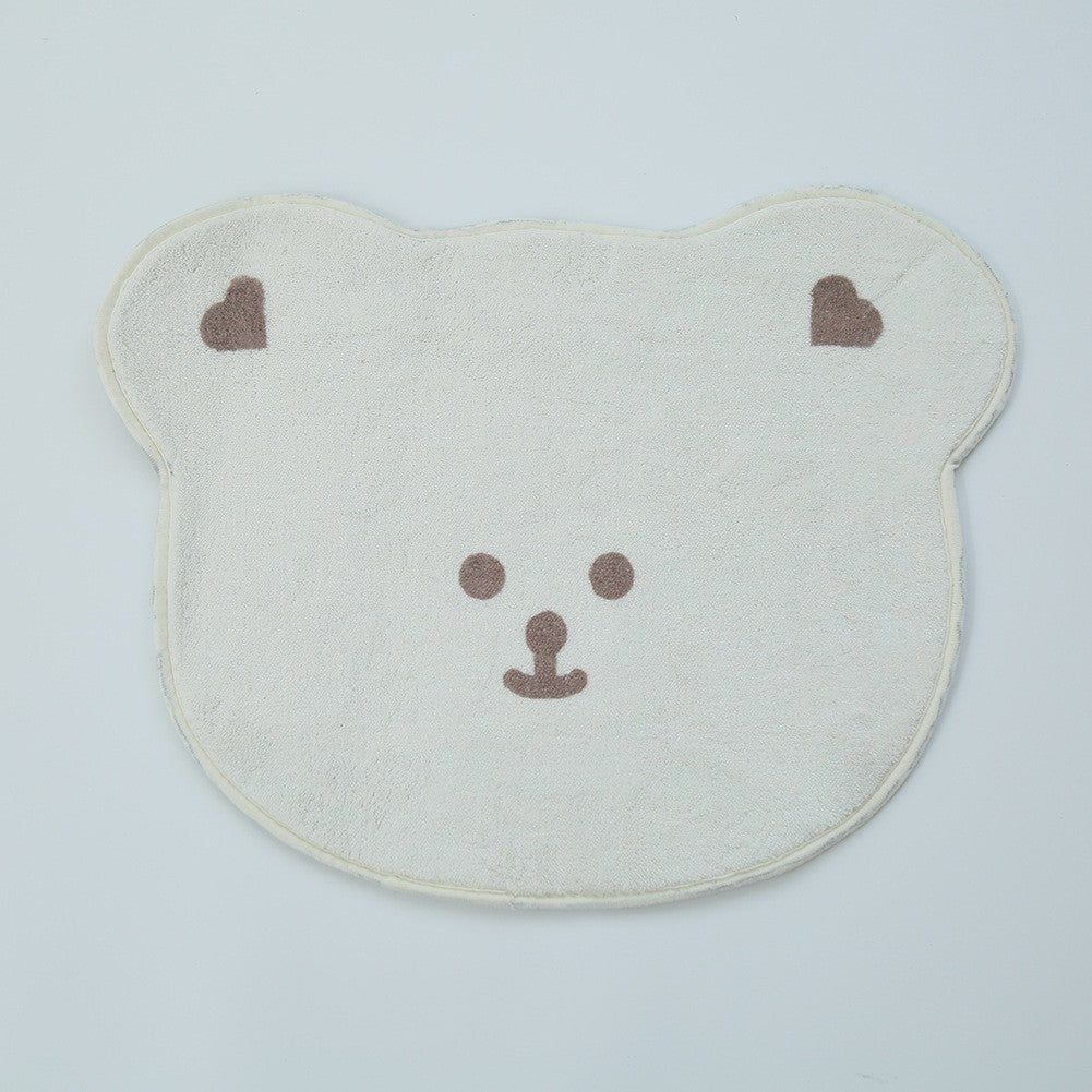 Lamb Cashmere Cartoon Bear Floor Mat Crawling Bedside Non-slip