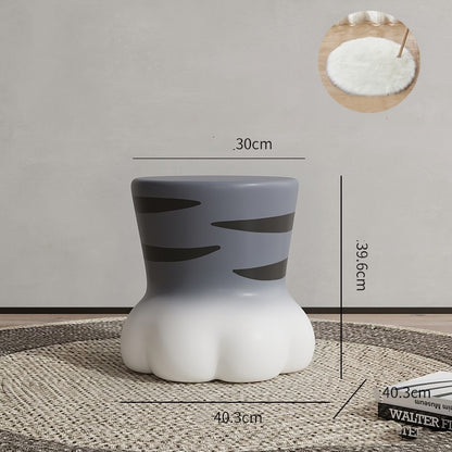 Le tabouret à chaussures griffe de chat peut être utilisé pour un petit tabouret à chaussures à la porte