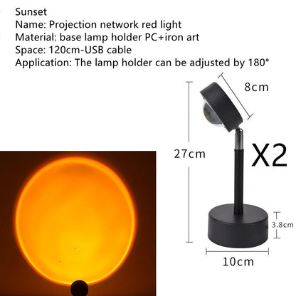 El Sol Nunca Se Pone Proyección Atardecer Atmósfera Luz