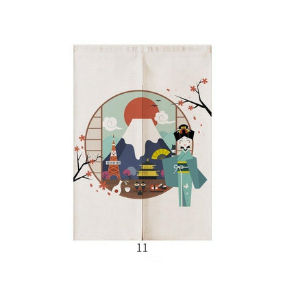 Decoración de entrada a la casa Ukiyo-e de estilo japonés