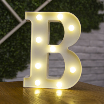 26 Letters White LED Night Light Marquee Sign Alphabet Lamp