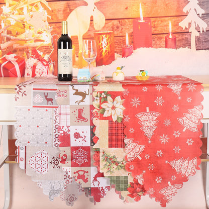 Christmas Decorations Printed Cloth Table Runner