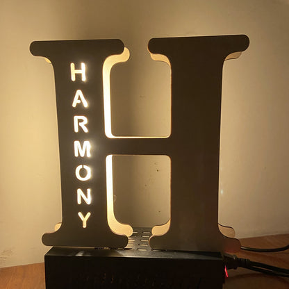 Personalized Custom Letter Lamp English Name Lamp