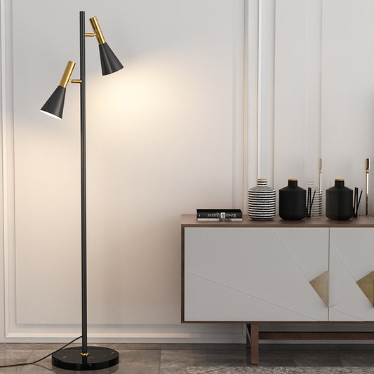 Modern Minimalist Living Room Study Bedroom Bed Vertical Iron Table Lamp