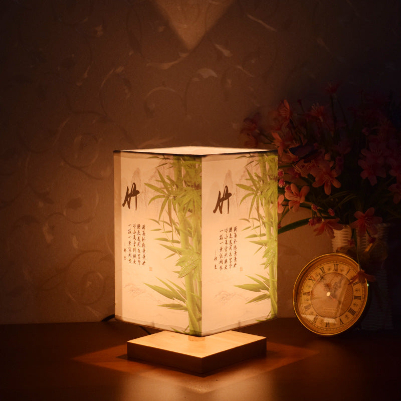 Nouveau Style rétro chinois chevet veilleuse lumière chaude