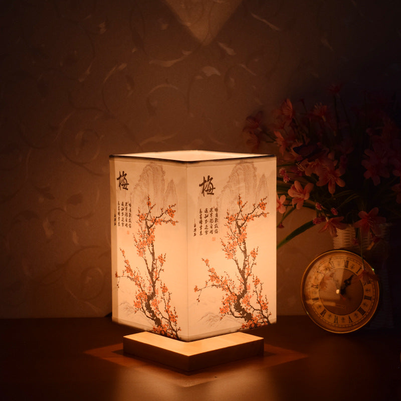 Nouveau Style rétro chinois chevet veilleuse lumière chaude