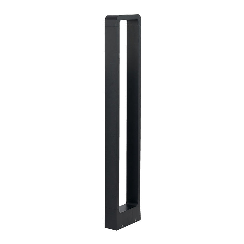 Lámpara de césped de aluminio fundido a presión para exteriores, iluminación escénica de parque, cuadrado minimalista moderno para patio