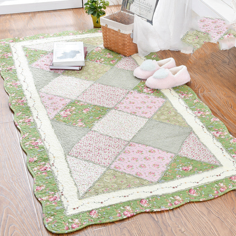 Tapis de chevet antidérapant en coton pour chambre à coucher, salon, Table basse absorbante