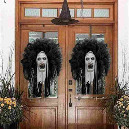 Película de terror Garland Halloween Máscara decorativa única Placa para puerta