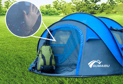 Outdoor Automatic Tent Quickly Opens And Throws Tent Supplies For 3-4 People Camping