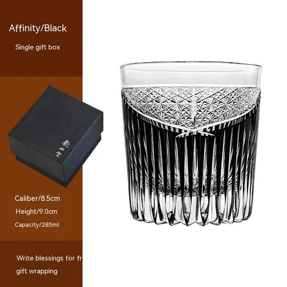 Verre à vin, boîte-cadeau, tasse cadeau pour Couple, verre à whisky en cristal