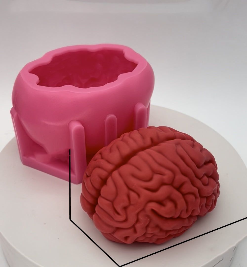 Brain Flower Chocolate Halloween Skull Cake Mold