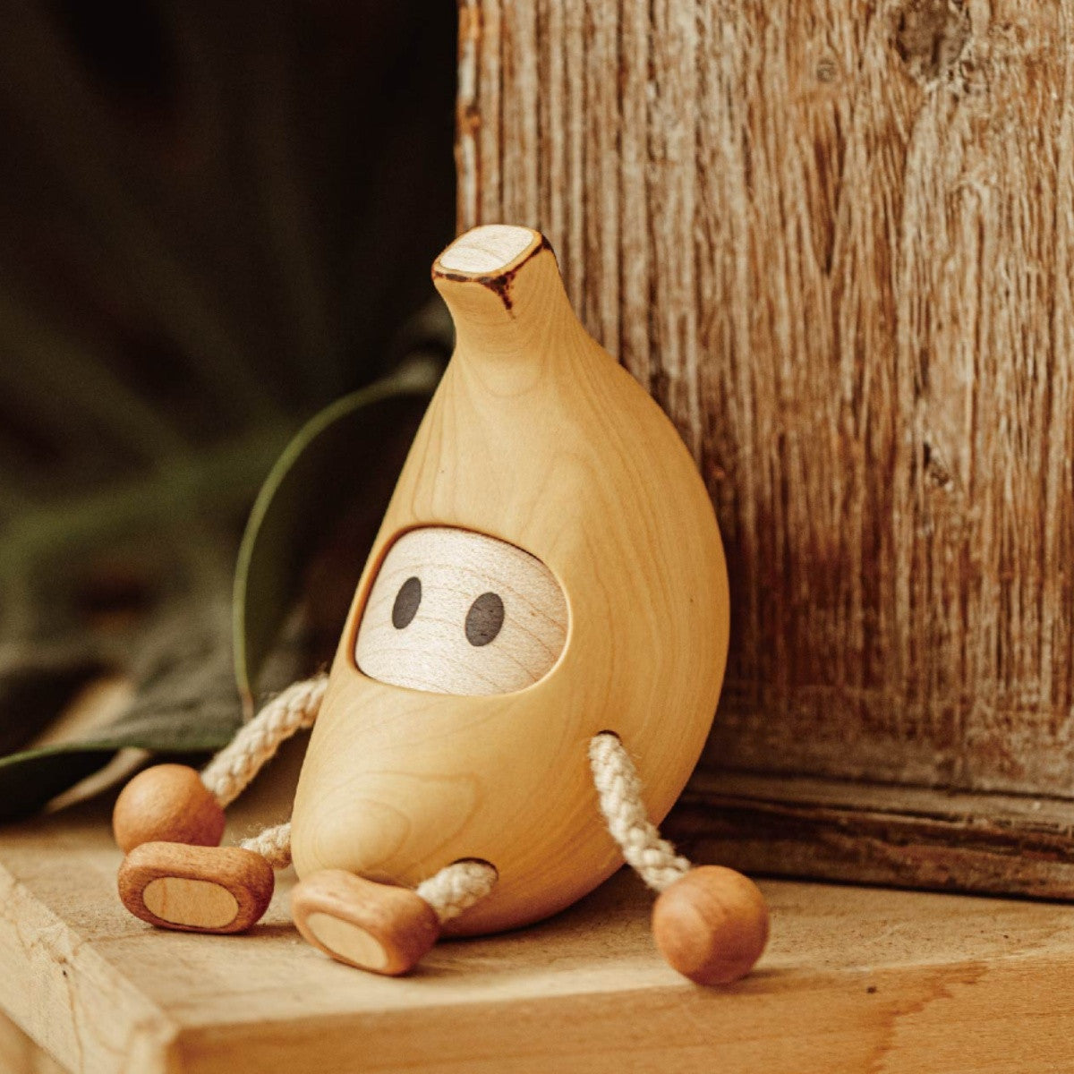 Creative Cute Solid Wood Banana Ornaments