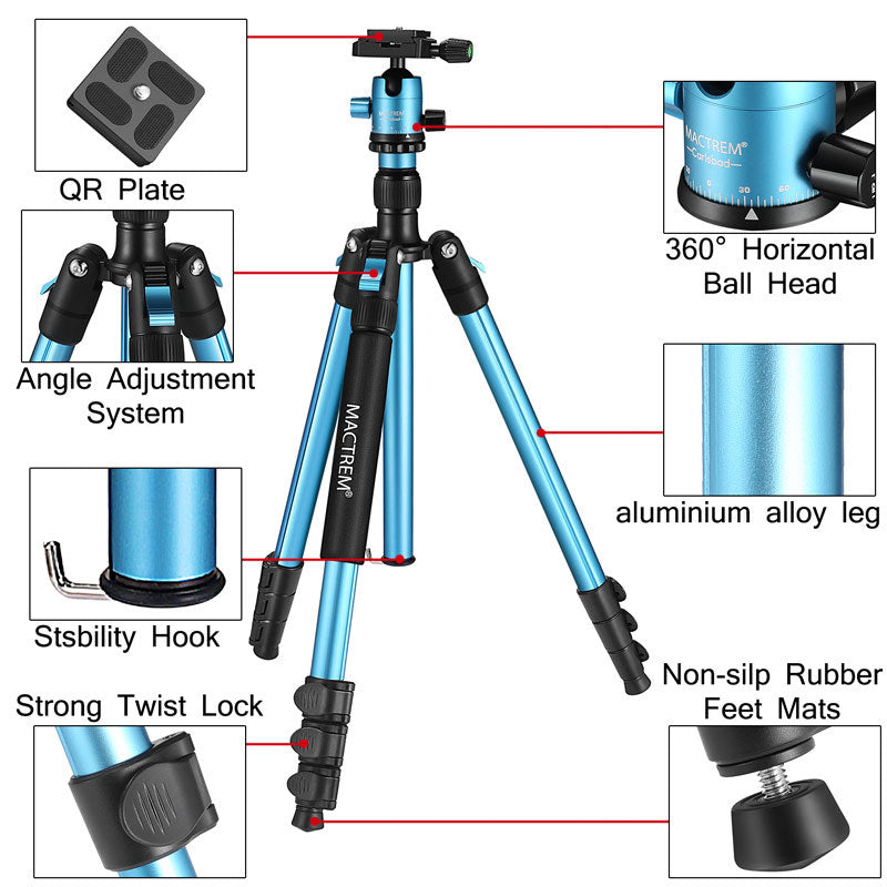 CT62 Portable Multifunctional Mobile Phone Camera Stand Photography