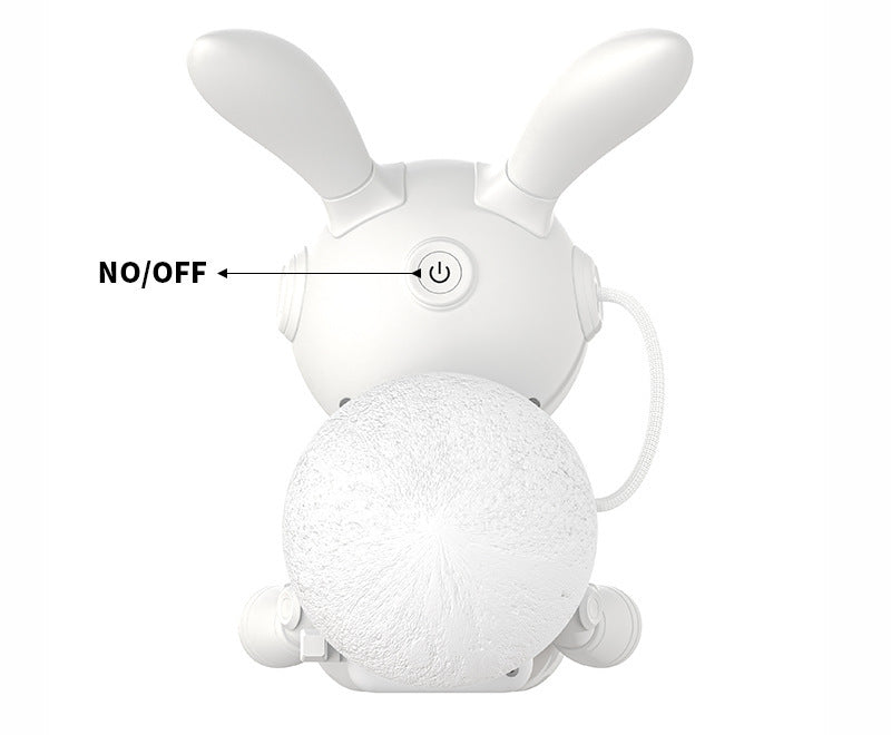 Bedroom Bedside Moon Rabbit Starry Sky Projection Small Night Lamp