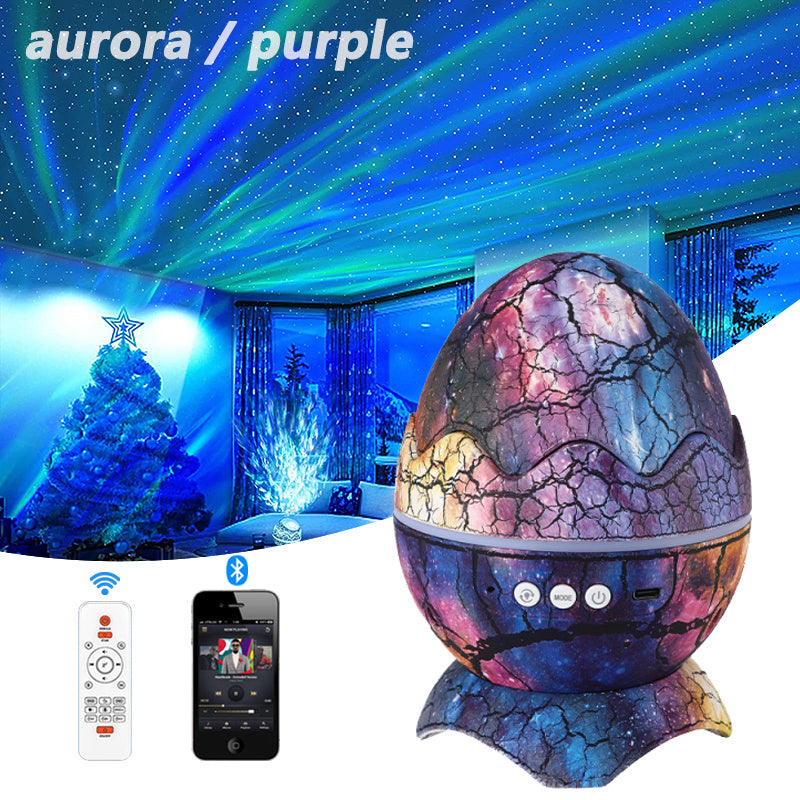 New Star Light Crack Translucent Dinosaur Egg Water Ripple USB Projection Night Light Home Decor