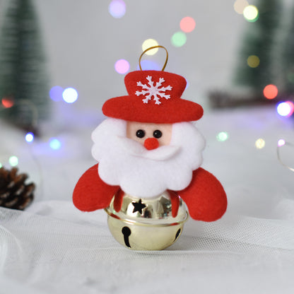 Christmas Decorations Festival Small Pendants Christmas Tree Pendants With Bells Small Pendants Christmas Gifts Doll Bells