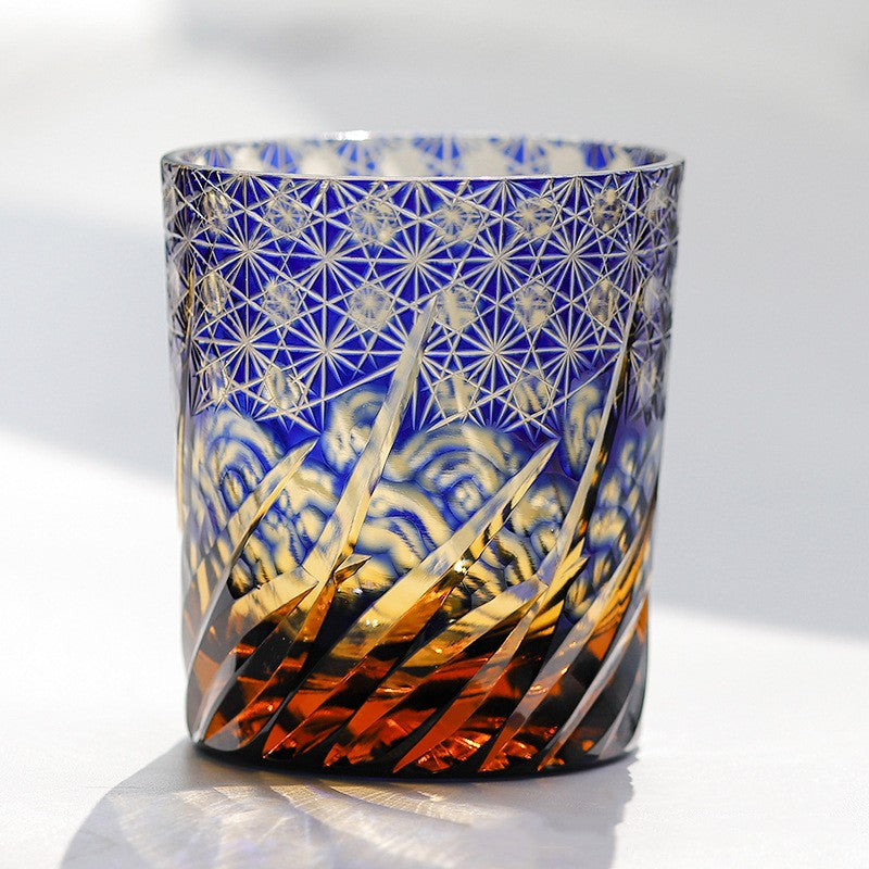 Hand Carved Lead-free Crystal Glass Cup