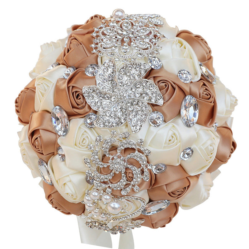 Bridal Finished Satin Bouquet Wedding Ribbon Handheld