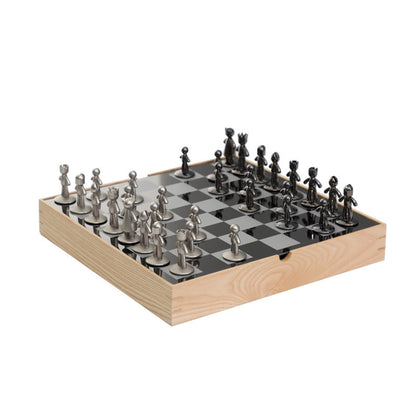 Living Room Tabletop Chessboard Natural Wood Color