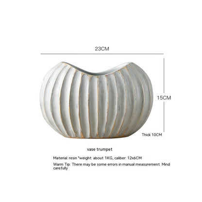 Nordic White Ceramic Vase Decoration