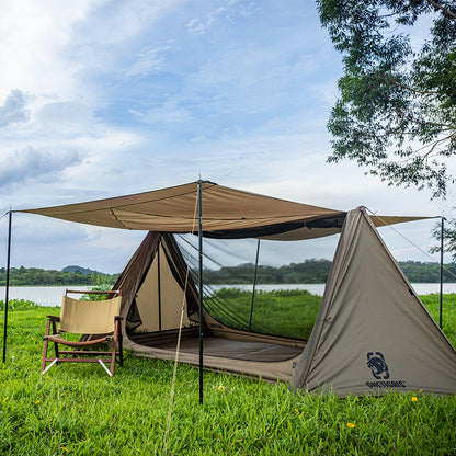 Tienda de campaña para dos personas Cabaña en el bosque Lluvia y resistente al viento