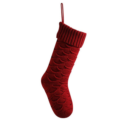 Sac cadeau de Noël Chaussettes décoratives Décoration suspendue tricotée