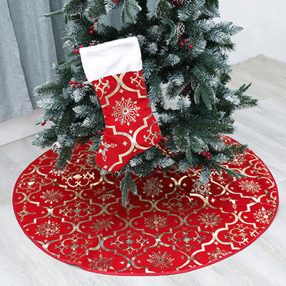 Christmas Tree Skirt Single Layer Decorations