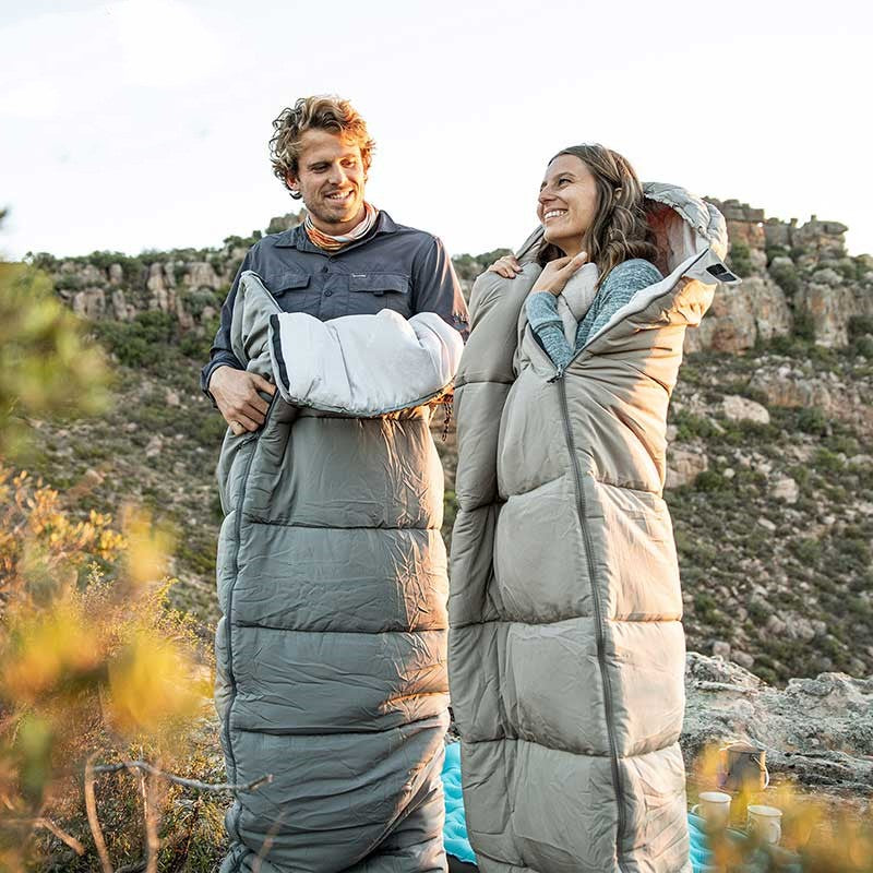 Saco de dormir de algodón lavable portátil para acampar, tienda doble empalmable