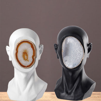 Nordic Modern Resin Sketch Portrait Sculptured Ornaments