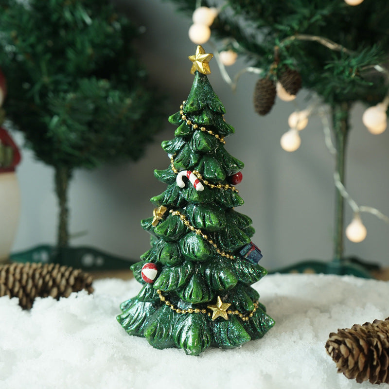 Decoración del árbol de Navidad para el hogar, manualidades de resina