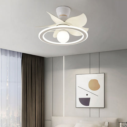 Ceiling Mounted Fan Lamp Of Nordic Restaurant