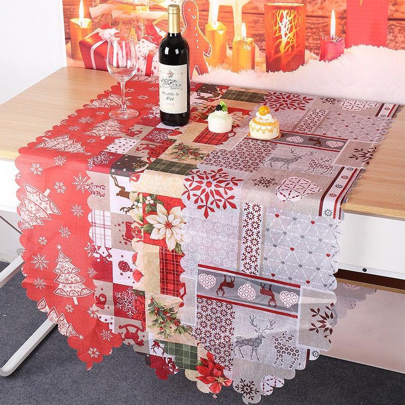 Christmas Decorations Printed Cloth Table Runner