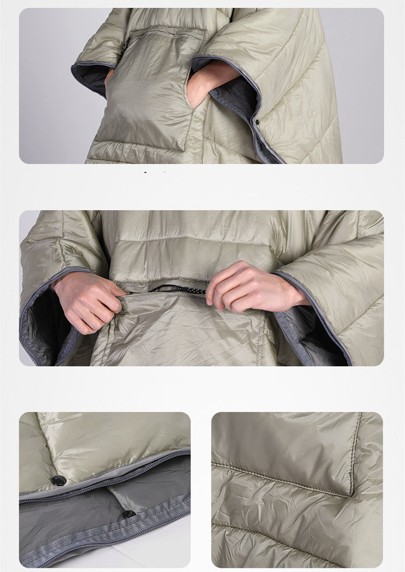 Wearable Cape Adult Sleeping Bag Outdoor