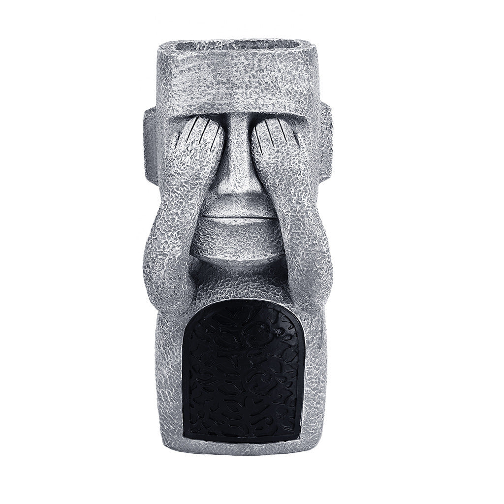 Home Geometric Leisure Resin Ornaments Courtyard Home Design Easter Island Decoration