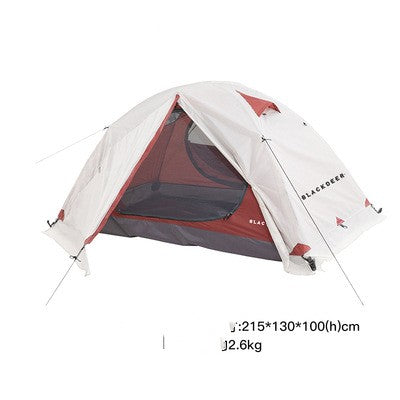 Outdoor Layer Storm-proof Wilderness Camping Hiking Travel Double Thickened Portable Four-season Hilly Tent