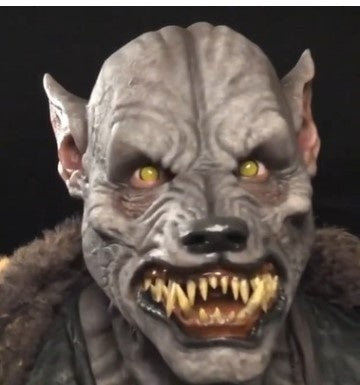 Máscara de fiesta de disfraces de hombre lobo, simulación de Halloween, tocado giratorio, disfraz de lobo, máscaras faciales para cosplay