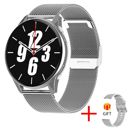 Montre intelligente ronde avec appels Bluetooth