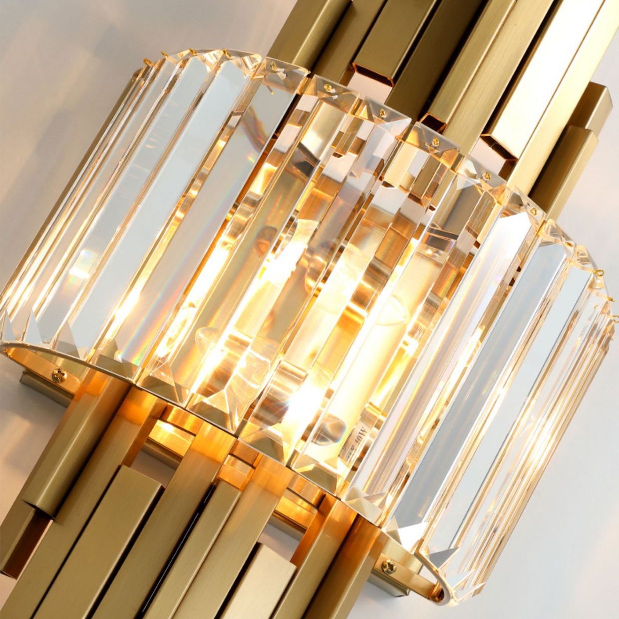 New Post-modern Light Luxury Crystal Wall Lamp