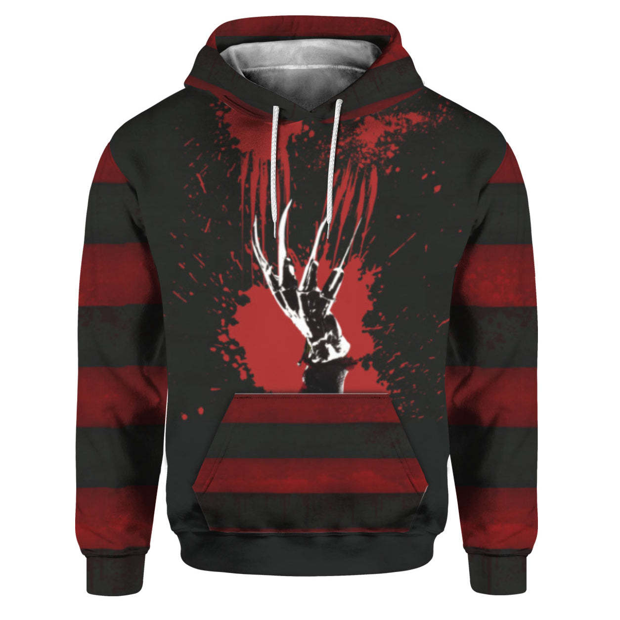 Halloween Bloody Claw Hoodie Full Print