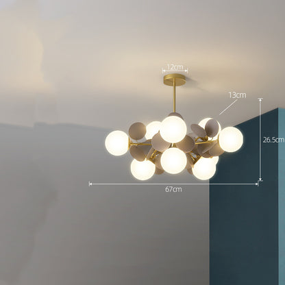 Lustre nordique moderne minimaliste, éclairage de chambre à coucher pour salon