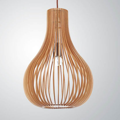 Bamboo Woven Nordic Birdcage Wooden Chandelier