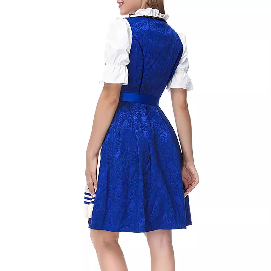 Short Sleeve Tied Dress Halloween Party Costume