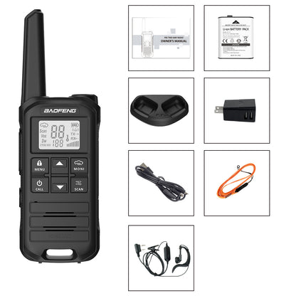 Equipo de radio portátil PMRFRS Intercomunicador inalámbrico de frecuencia